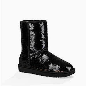 UGG Classic Short Sequin Boot Size 7